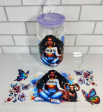 zodiac sign girls glass cup