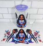 zodiac sign girls glass cup