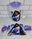 zodiac sign girls glass cup