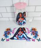 zodiac sign girls glass cup