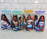 zodiac sign girls glass cup