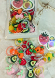 Hair Tie/ Band with Fruit and Flowers