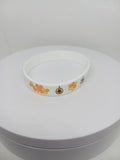 Honey bee wristbands white / yellow/ black