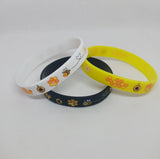 Honey bee wristbands white / yellow/ black