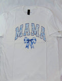 Mama Pink and Blue Floral shirt