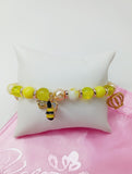 Queen Bee yellow stone bracelet