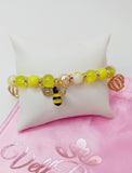 Queen Bee yellow stone bracelet
