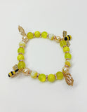 Queen Bee yellow stone bracelet