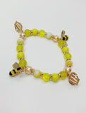 Queen Bee yellow stone bracelet
