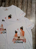 Matching Mommy and Me Queen White T-shirts