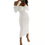 Off shoulder Sweater Dress