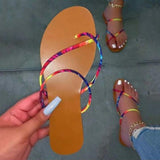 Tie-dye sandals