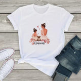Matching Mommy and Me Queen White T-shirts