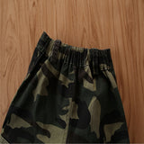 3-piece Army green girl set