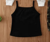 3-piece Army green girl set