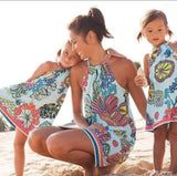 Blue Beach matching summer dress
