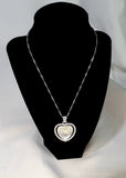 Heart keepsake picture necklace