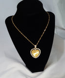 Heart keepsake picture necklace
