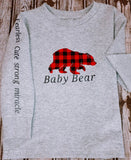"Mama bear / Baby bear " matching long sleeve gray shirts