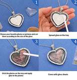 Heart keepsake picture necklace