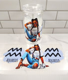 Zodiac Girls Glass Cups B NEW