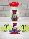 Zodiac Girls Glass Cups B NEW
