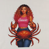 Zodiac White Girl Tshirts