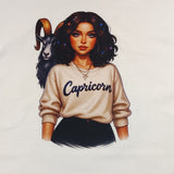 Zodiac White Girl Tshirts