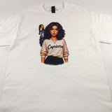 Zodiac White Girl Tshirts