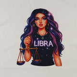 Zodiac White Girl Tshirts