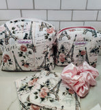 Paris and Cherry Valentine makeup bags