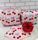 Paris and Cherry Valentine makeup bags