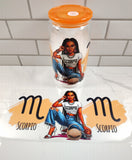 Zodiac Girls Glass Cups B NEW