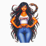 Zodiac White Girl Tshirts