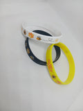 Honey bee wristbands white / yellow/ black