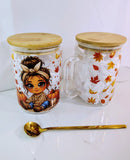 Girls Fall Glass Mugs
