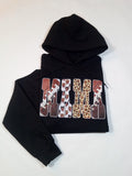 Football Mama Hoodies Black or White