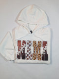 Football Mama Hoodies Black or White