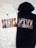 Football Mama Hoodies Black or White
