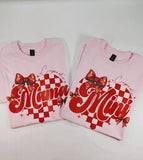 Mama and Mini heart T shirts