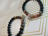 Lava / Rhodonite stone Bracelets