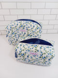 Floral Quilted Makeup Toiletry box bags