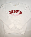 Matching One Loved Mama and Mini Valentine sweatshirts