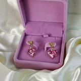 Heart Shape Pendant Earrings