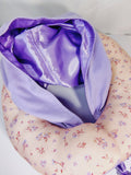 Satin hooded Travel Neck Pillow Blue or Pink