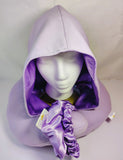 Satin hooded Travel Neck Pillow Blue or Pink