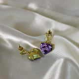 Heart Shape Pendant Earrings