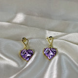 Heart Shape Pendant Earrings