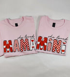 Valentine Mama and Mini T shirt