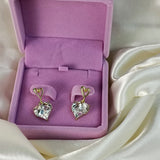 Heart Shape Pendant Earrings